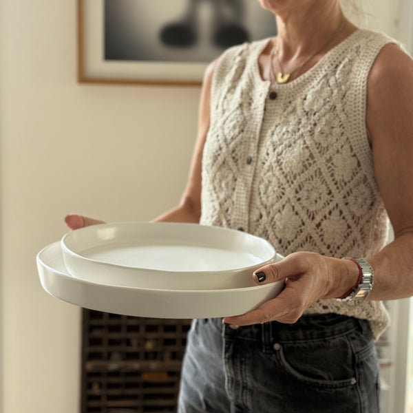 צלחות הגשה עגולות